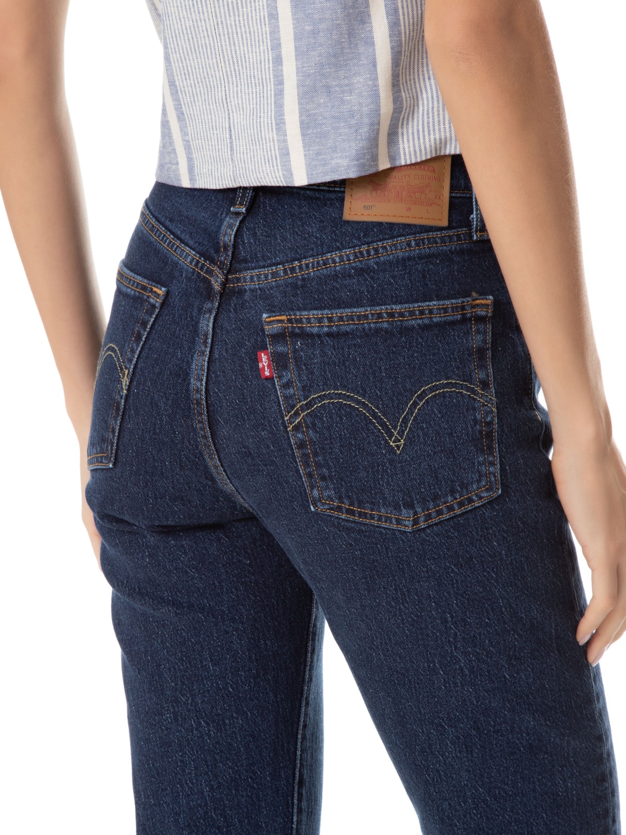 Calça Feminina Jeans 501 Cropped Azul Levi's