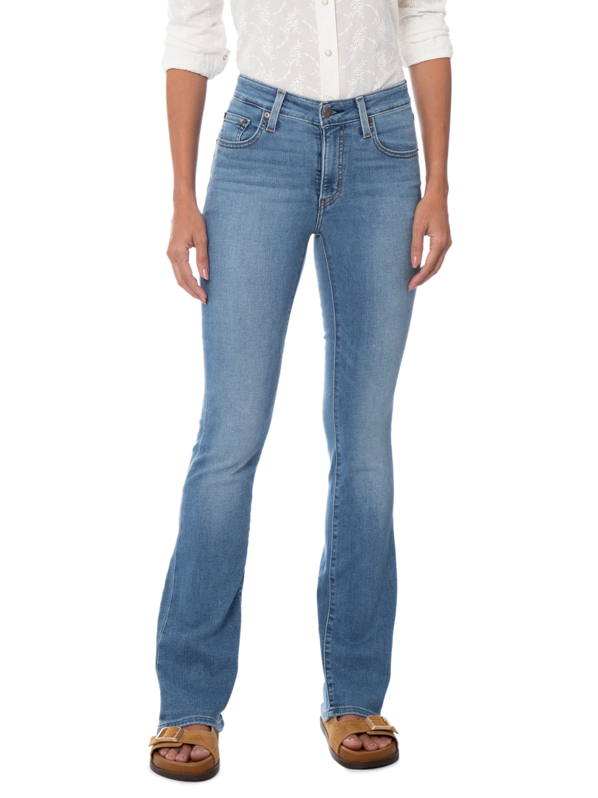 Calça Feminina Jeans 725 High Rise Bootcut Azul Levi's