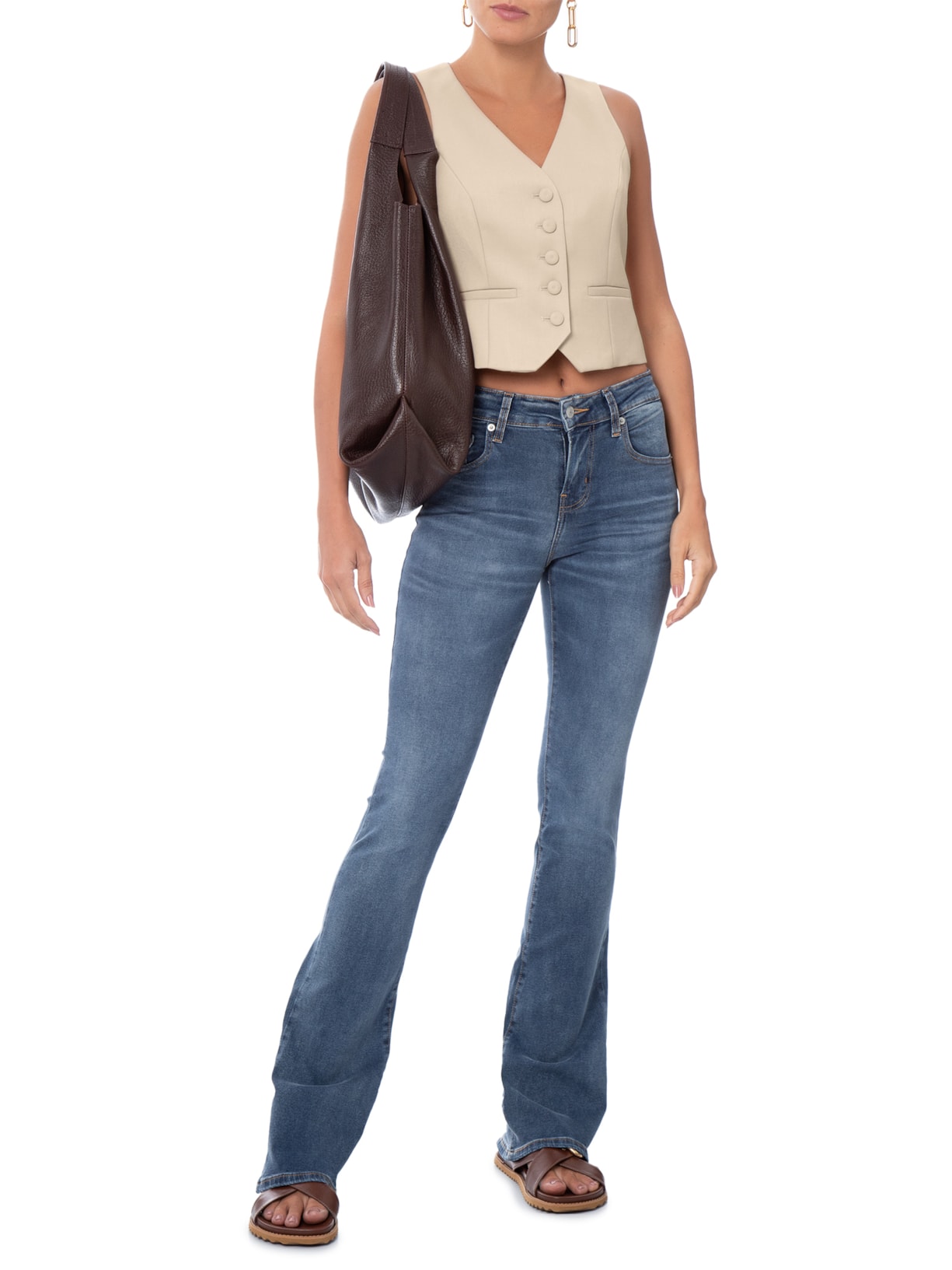 Calça Feminina Jeans 725 High Rise Bootcut Azul Levi's