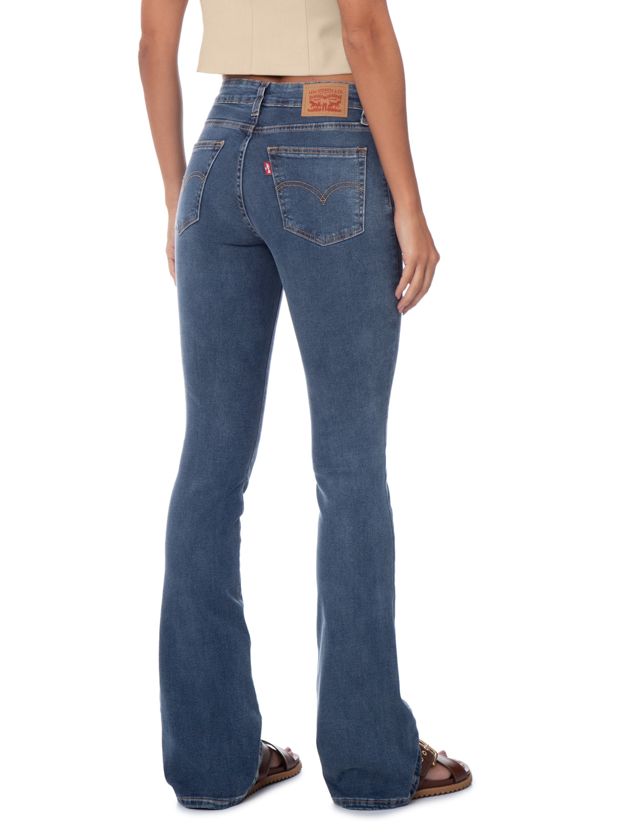 Calça Feminina Jeans 725 High Rise Bootcut Azul Levi's
