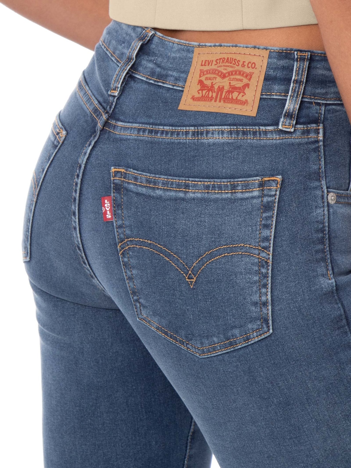 Calça Feminina Jeans 725 High Rise Bootcut Azul Levi's