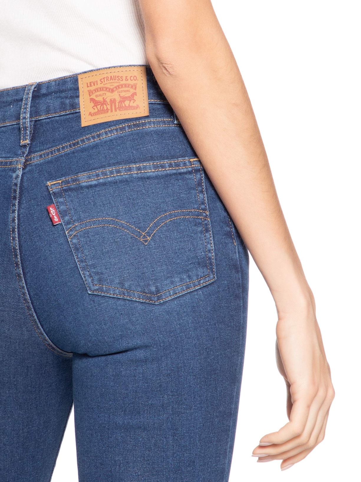Calça Feminina Jeans 726 HR Flare Azul Levi's