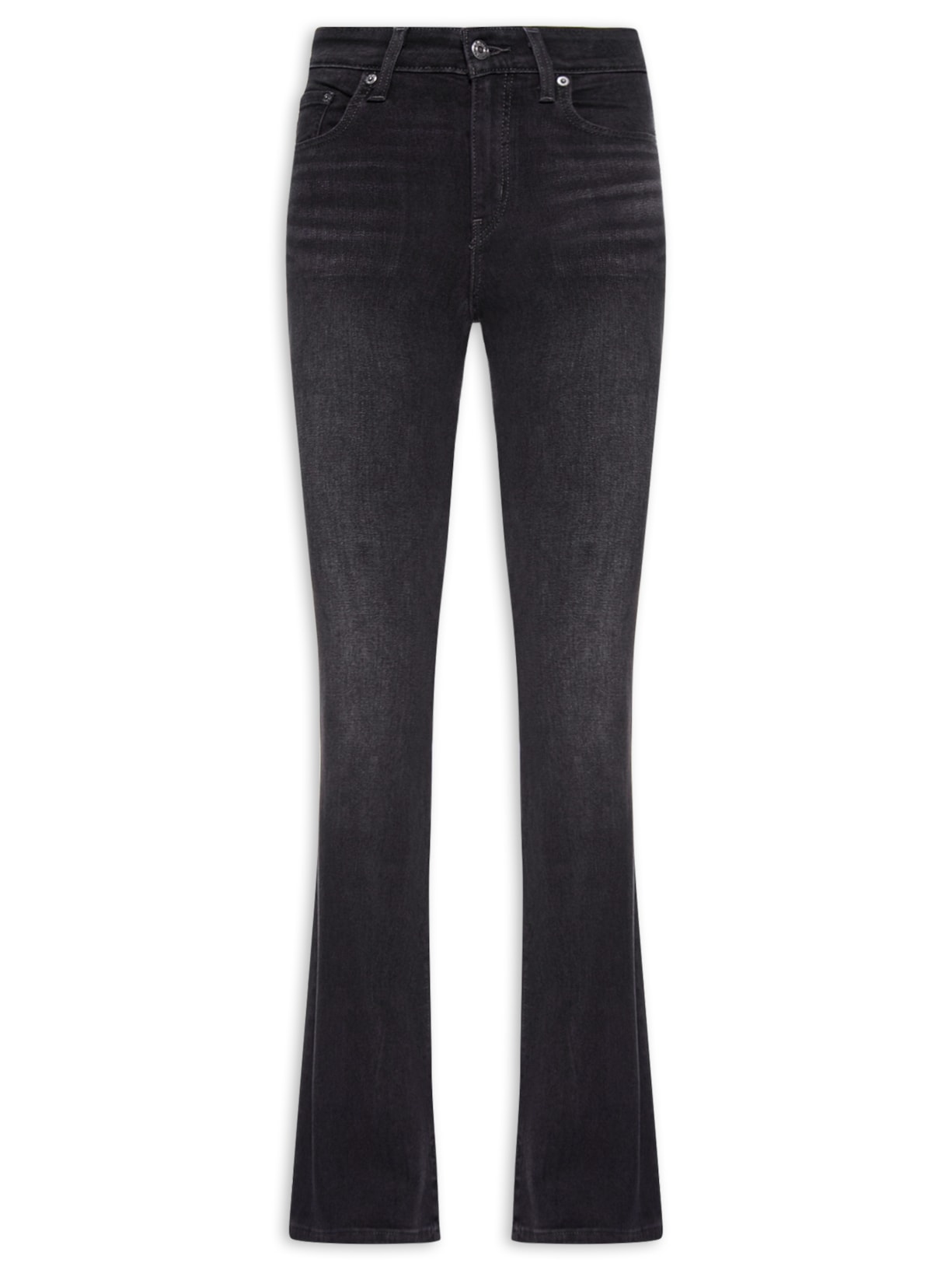 Calça Feminina Jeans 726 HR Flare Preto Levi's