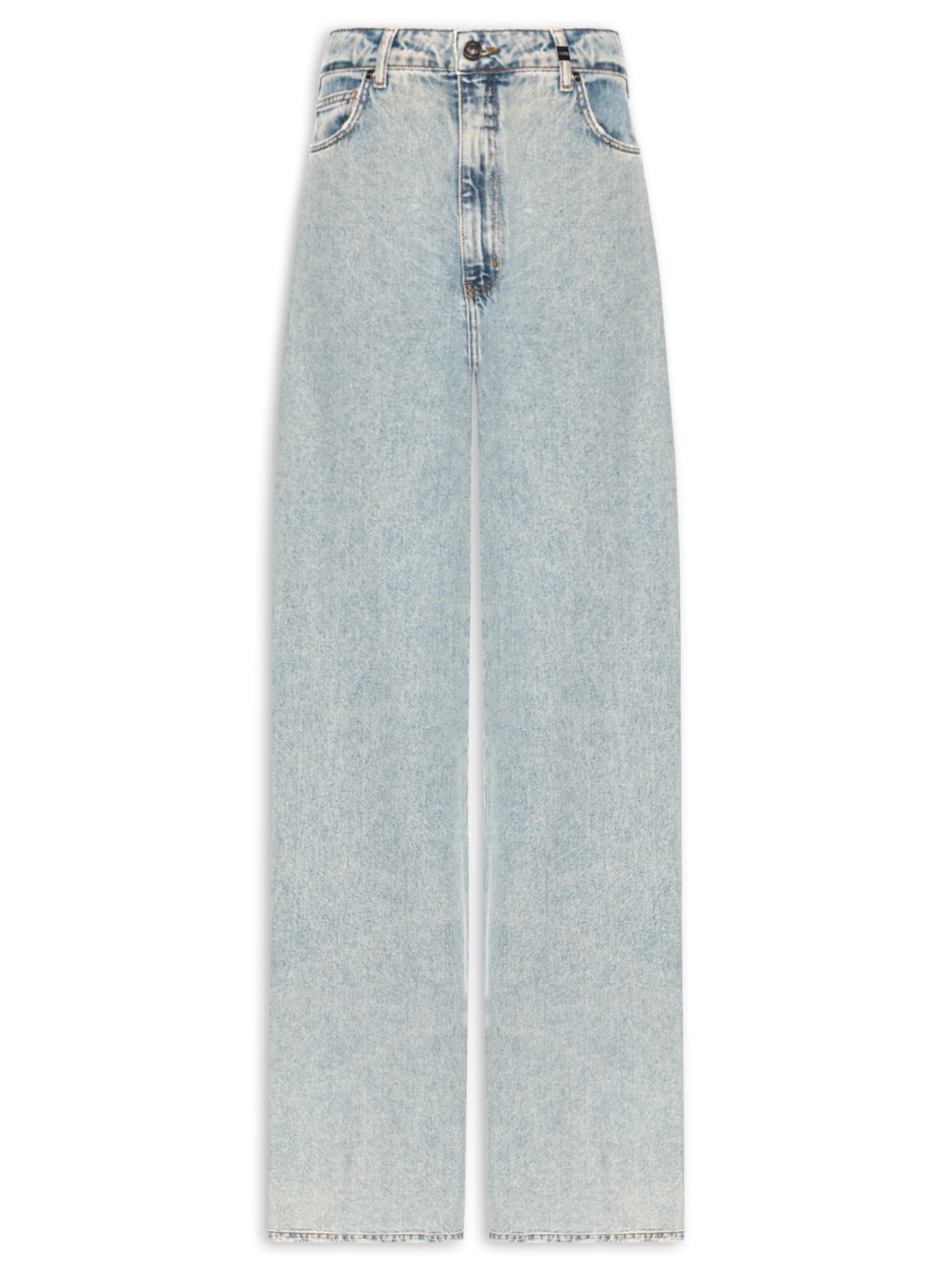 Calça Feminina Jeans Baggy - Azul