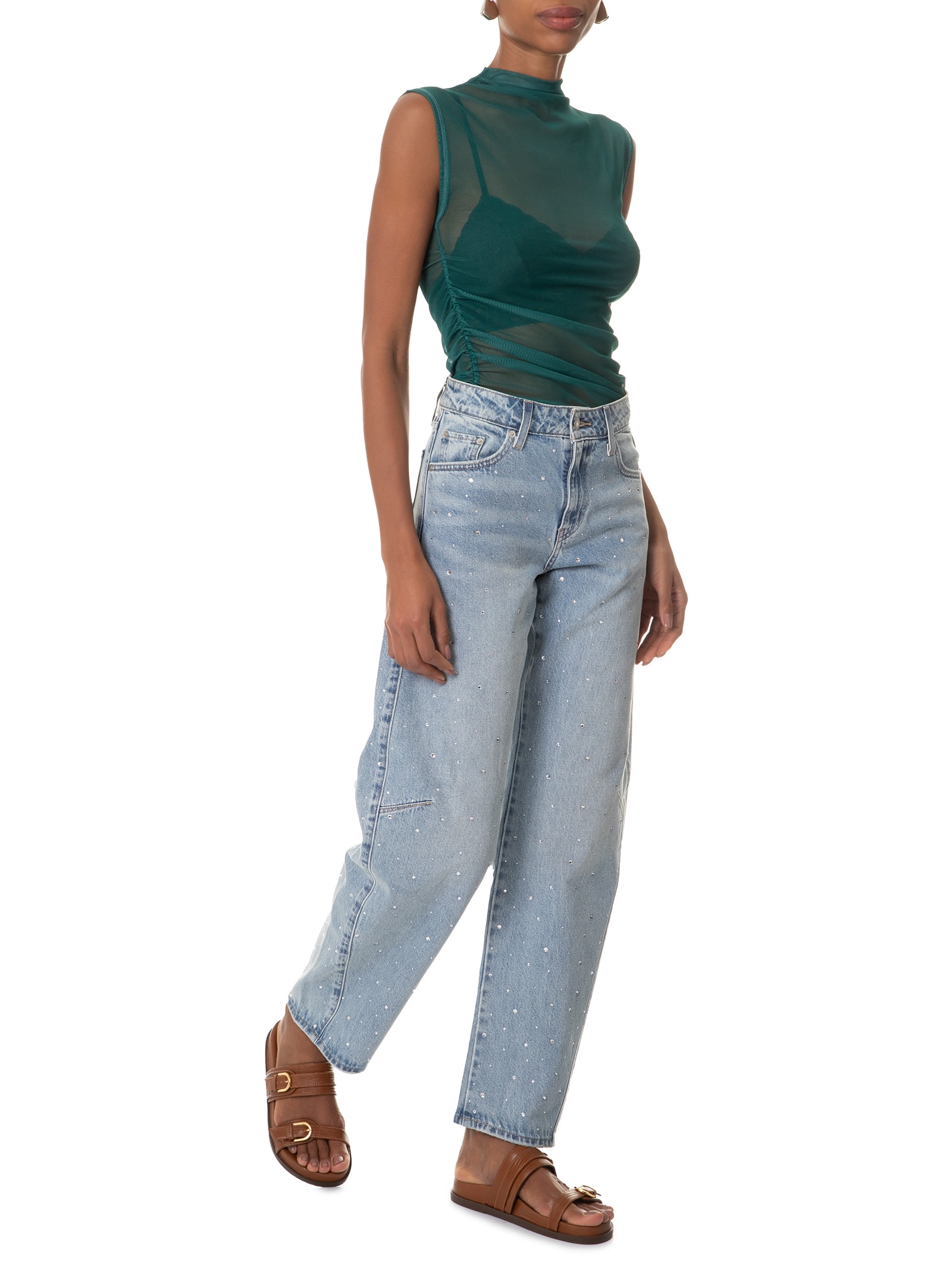 Levi's - Calça Feminina Jeans Baggy Dad Barrel - Azul