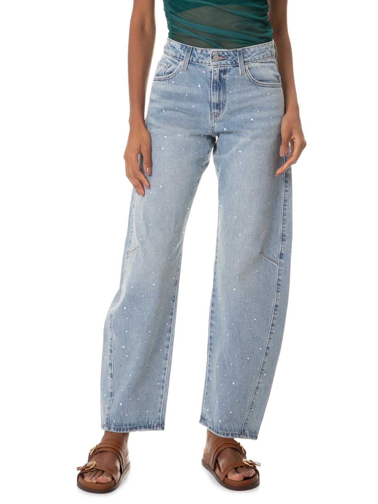 Calça Feminina Jeans Baggy Dad Barrel Azul Levi's
