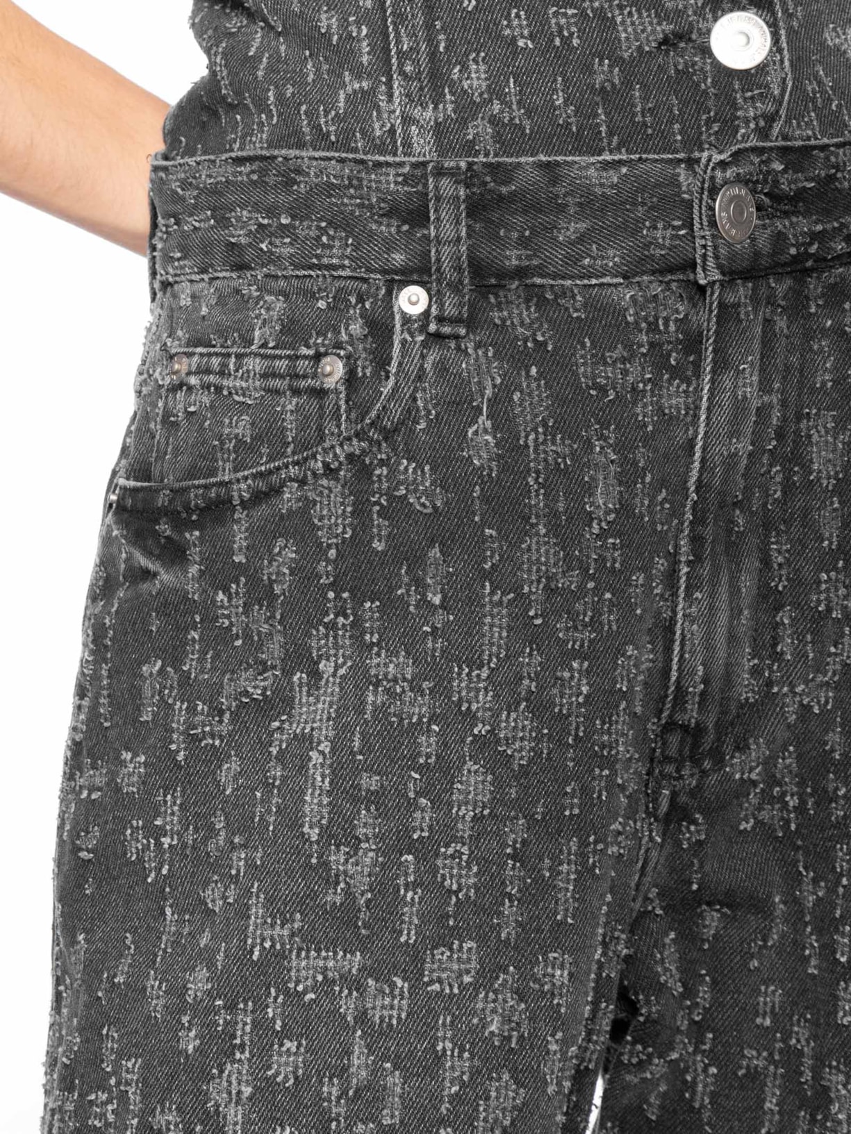 Calça Feminina Jeans Ballon Preto Animale Jeans