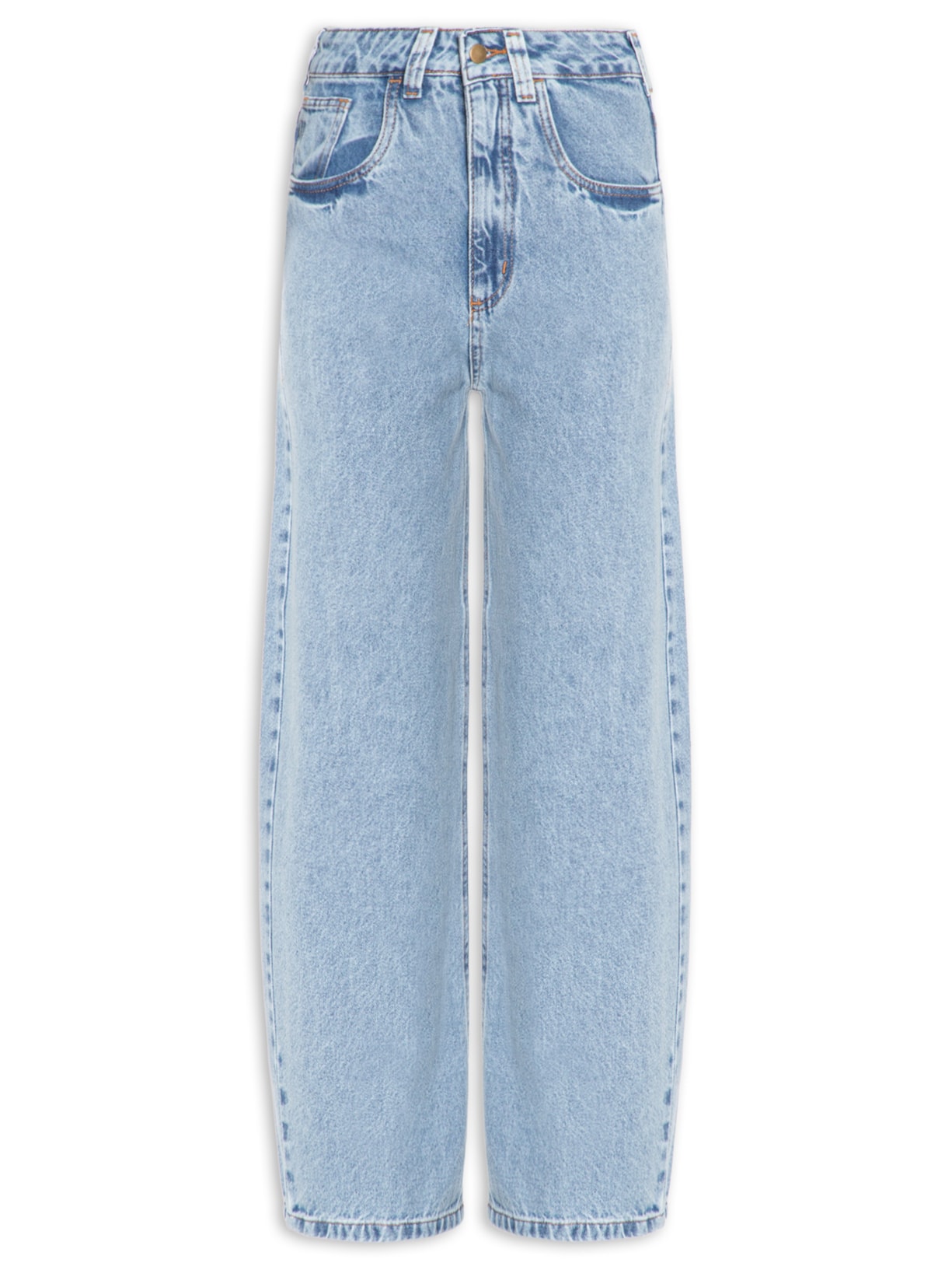 Calça Feminina Jeans Balloon Azul Market 33