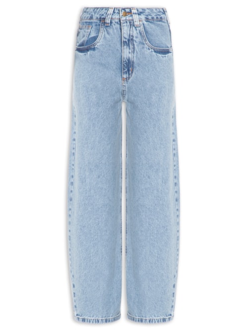 Calça Feminina Jeans Balloon - Azul