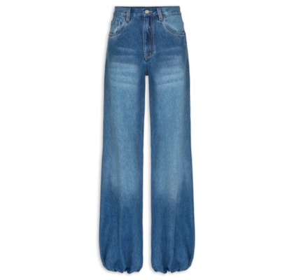 Calça Feminina Jeans Balloon I26 - Azul