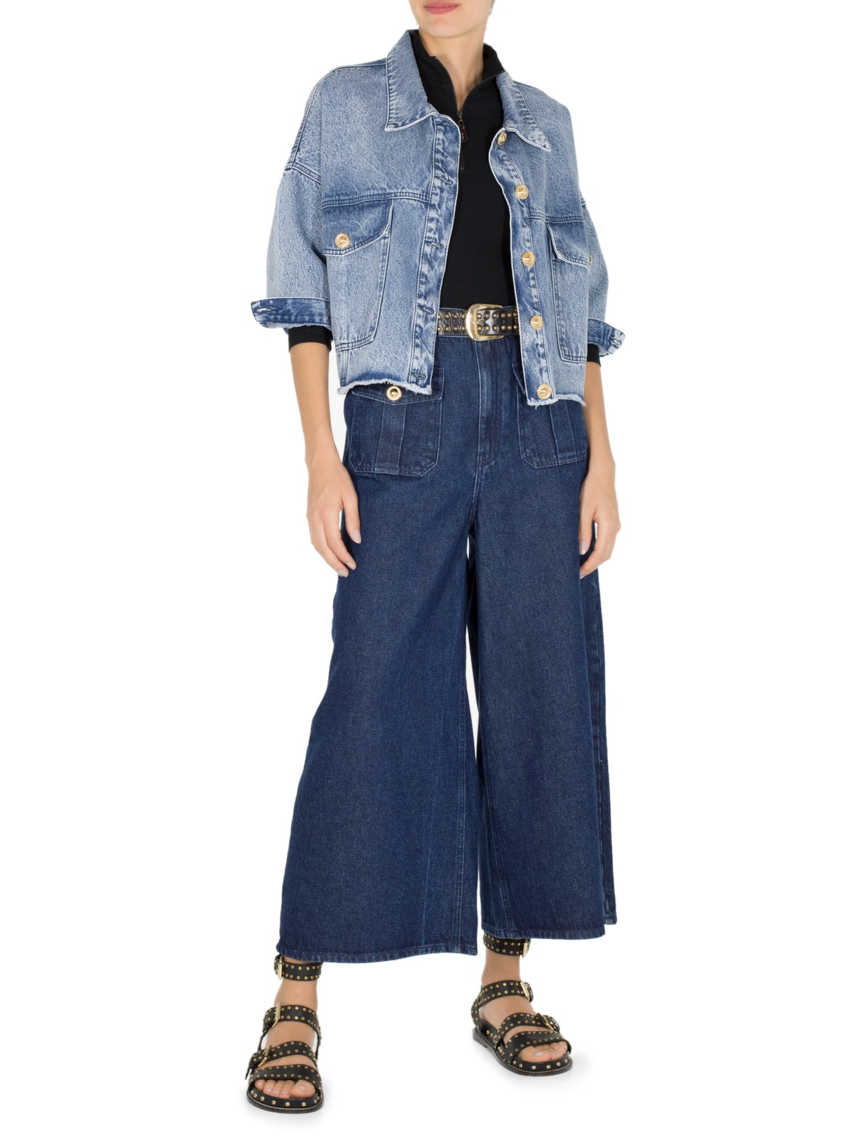 Calça Feminina Jeans Barcelona Azul Mixed