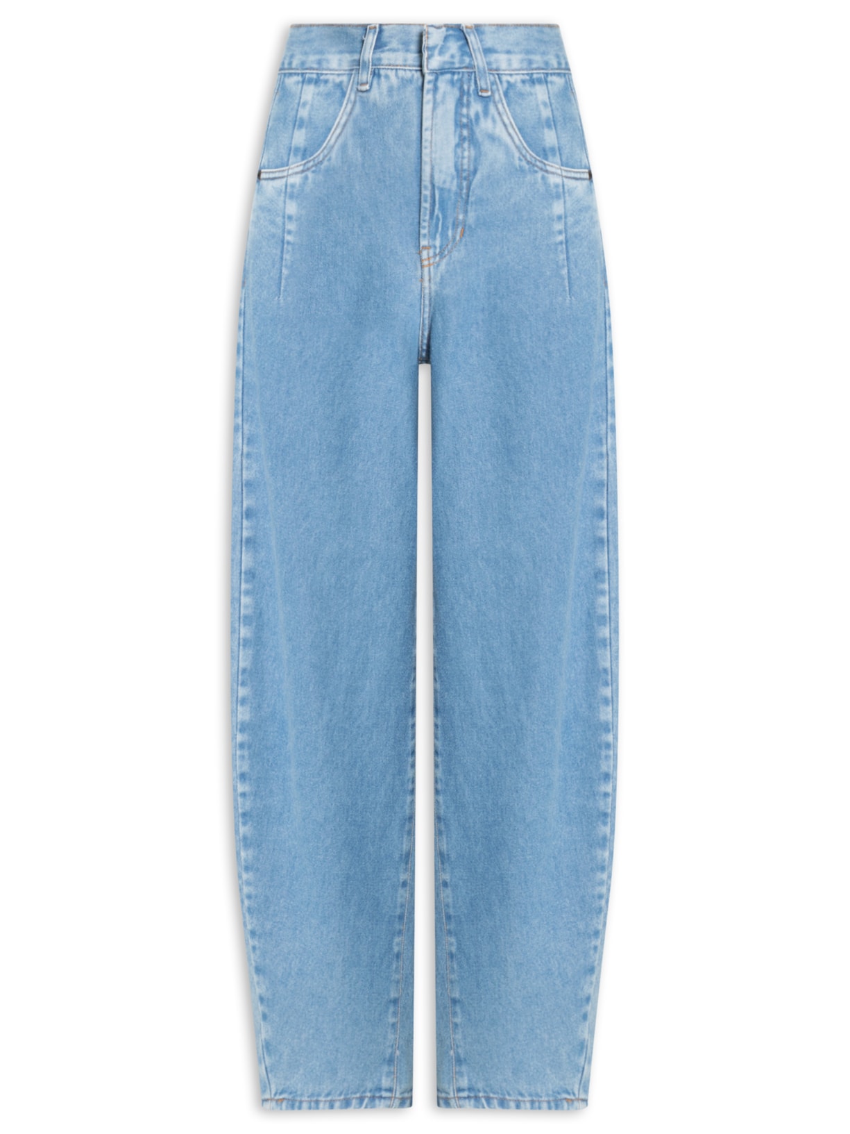 Calça Feminina Jeans Barrel - Azul