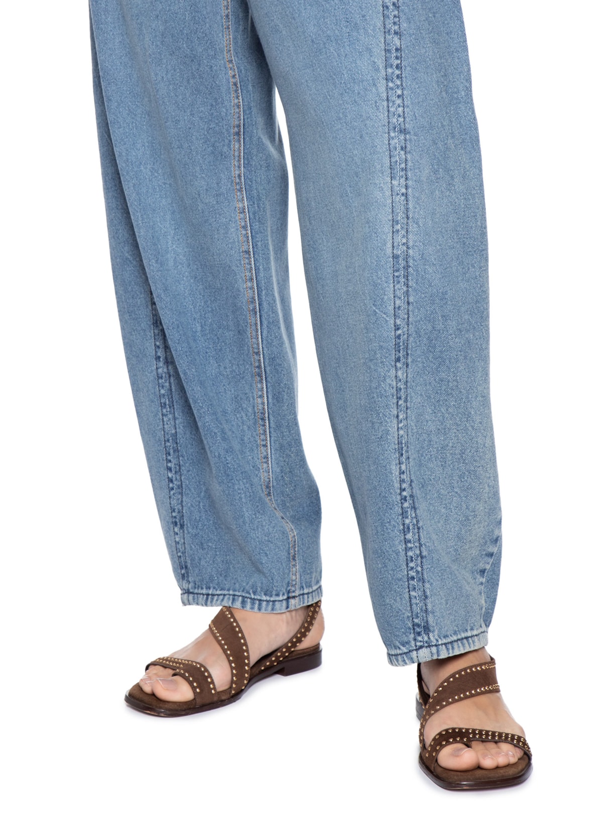 Calça Feminina Jeans Barrel Marcada Azul Dress To