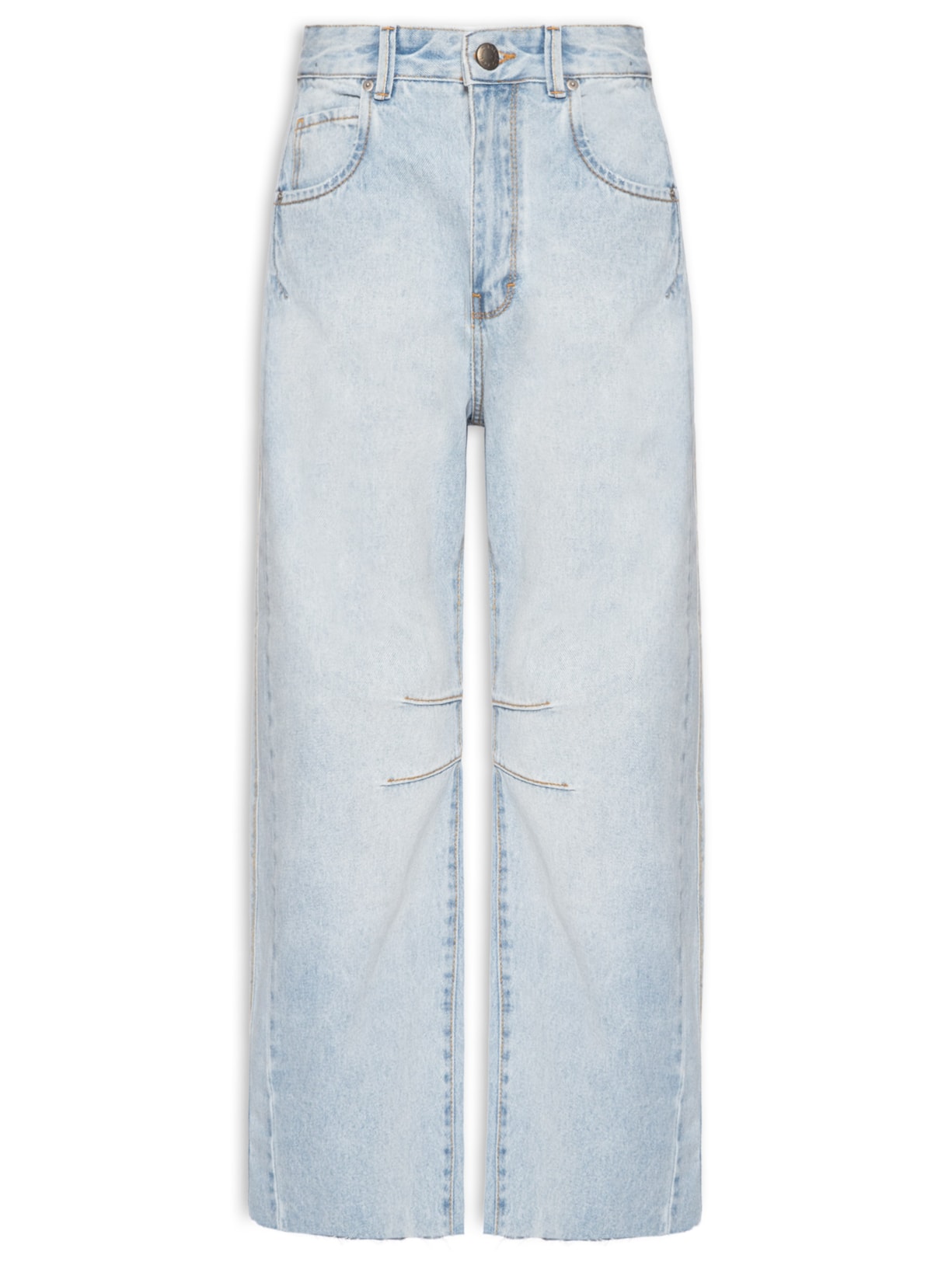 Calça Feminina Jeans Barrel Mare Do Sol - Azul