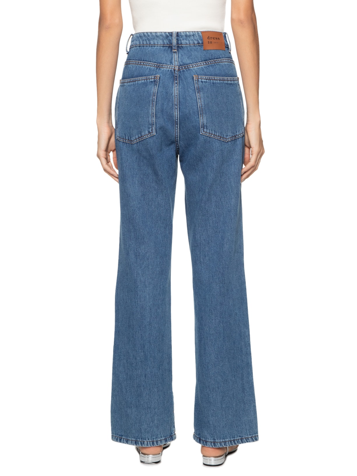 Calça Feminina Jeans Basic Azul   Dress To