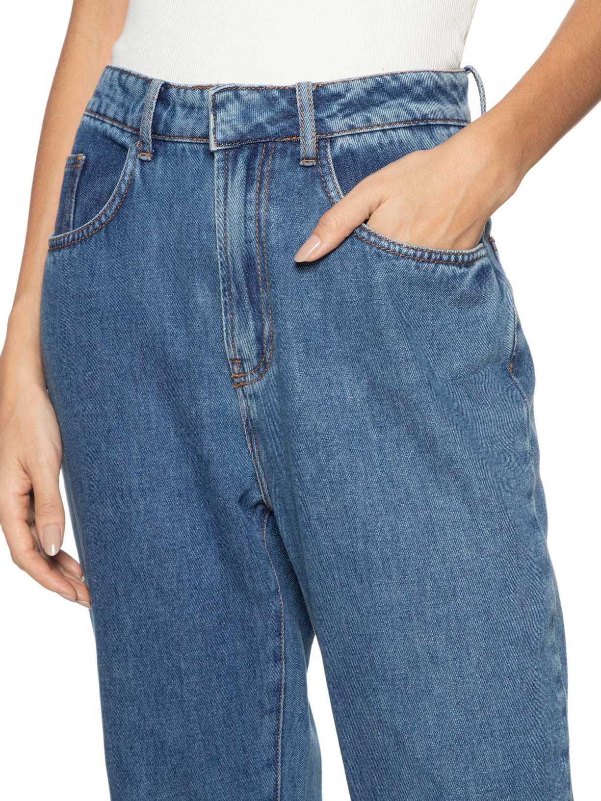 Calça Feminina Jeans Basic Azul   Dress To