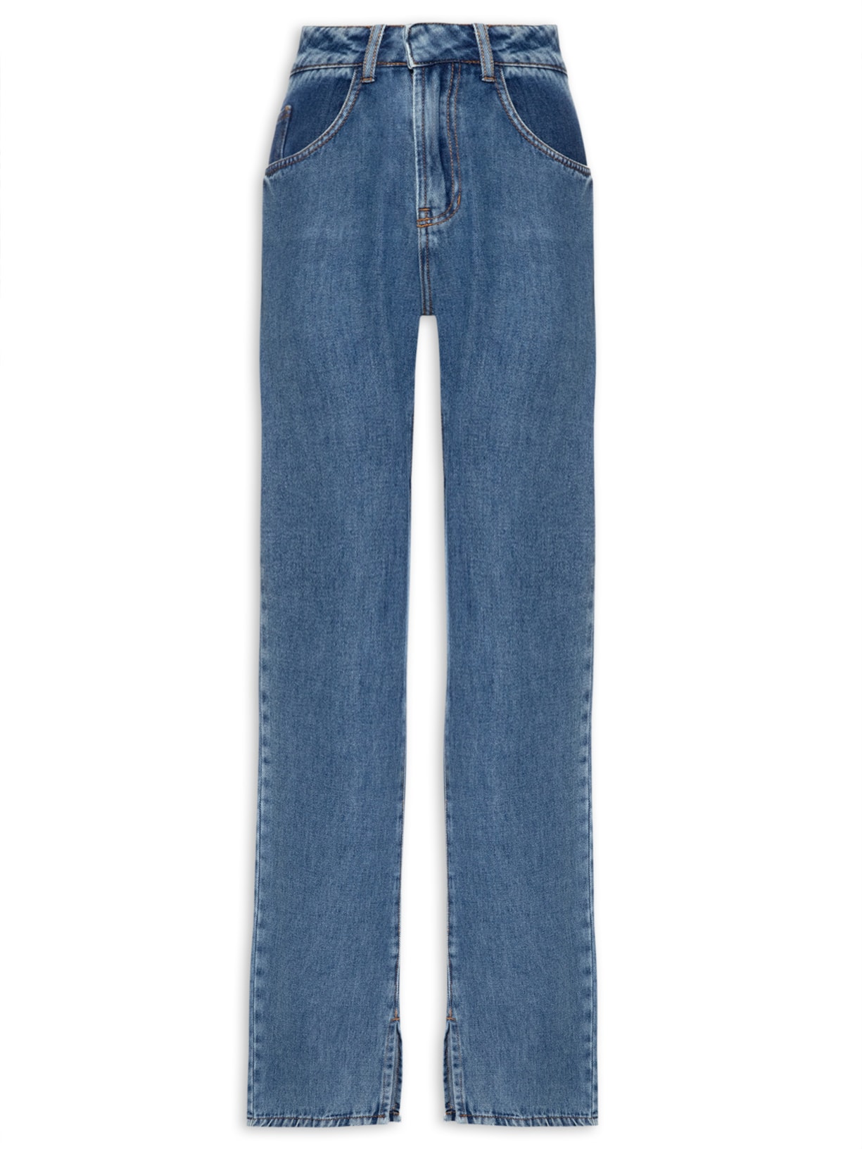 Calça Feminina Jeans Basic - Azul