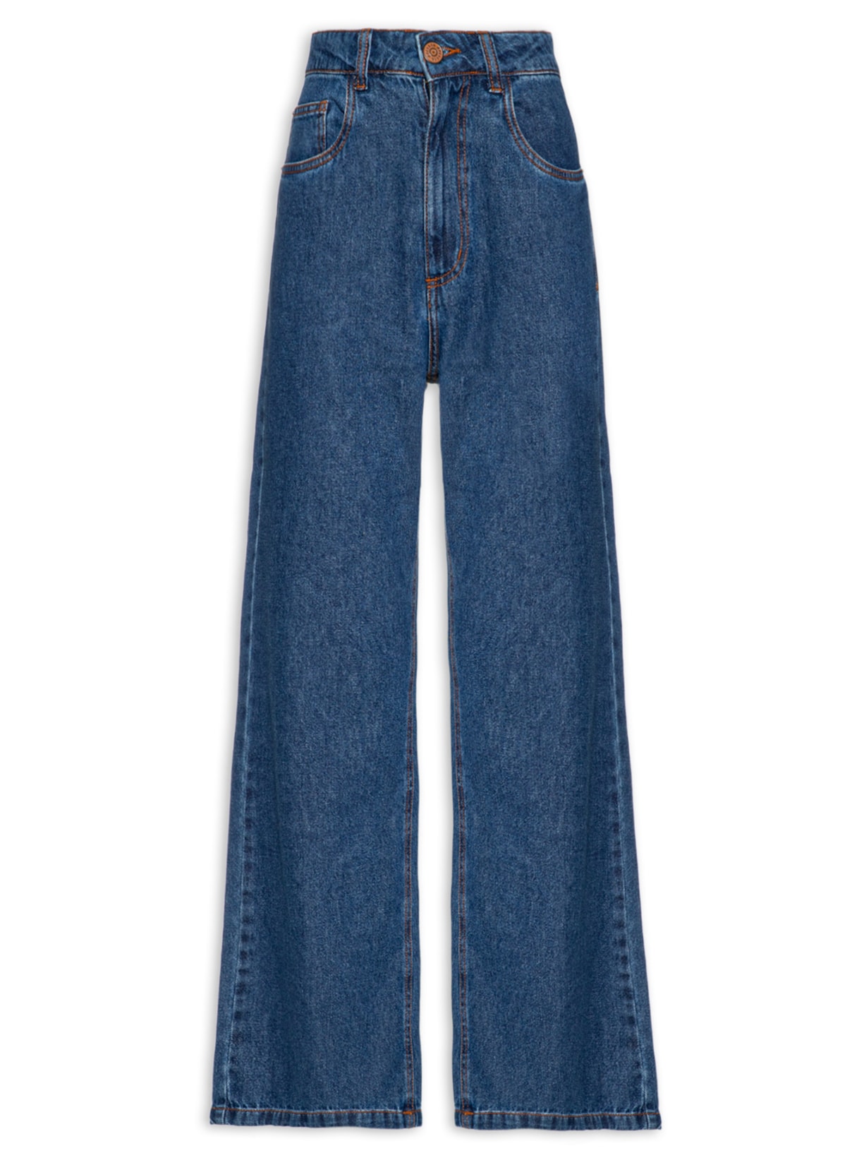 Calça Feminina Jeans Basic Dark - Azul