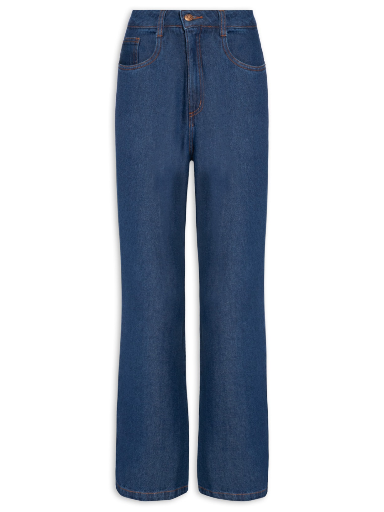 Calça Feminina Jeans Basic Dark - Azul