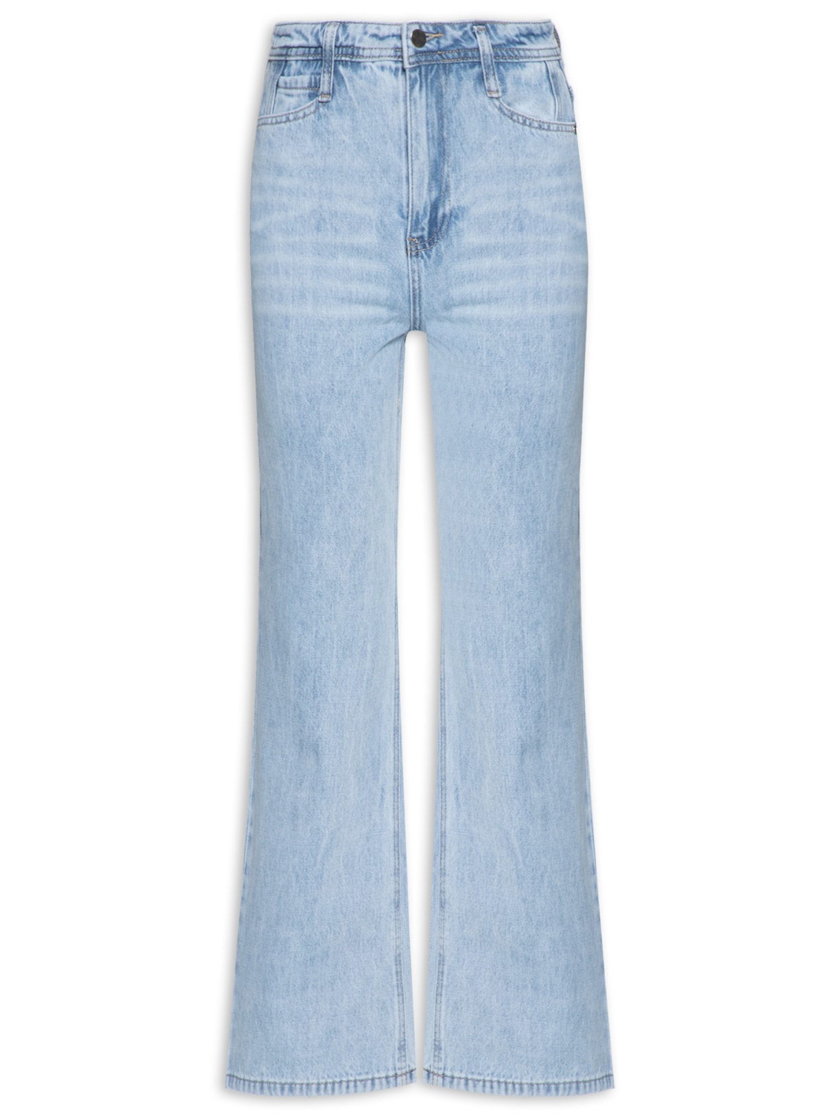 Calça Feminina Jeans Básica Flare - Azul