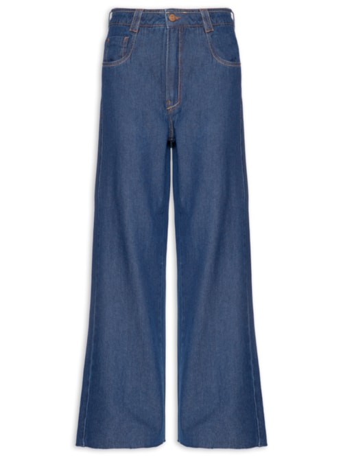 Calça Feminina Jeans Básica Intense - Azul