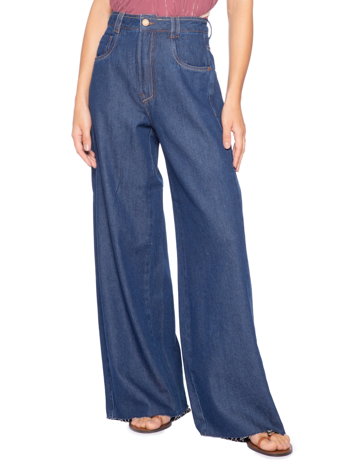Calça Feminina Jeans Básica Intense Azul Dress To