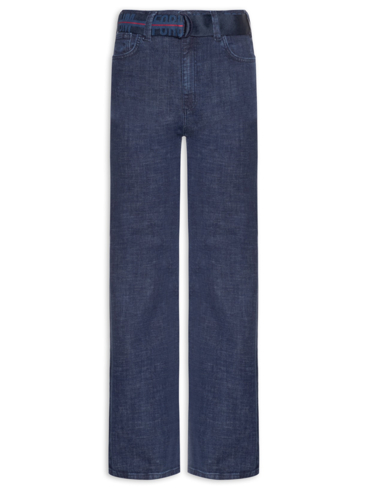 Calça Feminina Jeans Bella Stretch Com Cinto – Azul Forum