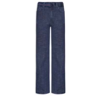 Calça Feminina Jeans Bella Stretch Com Cinto – Azul