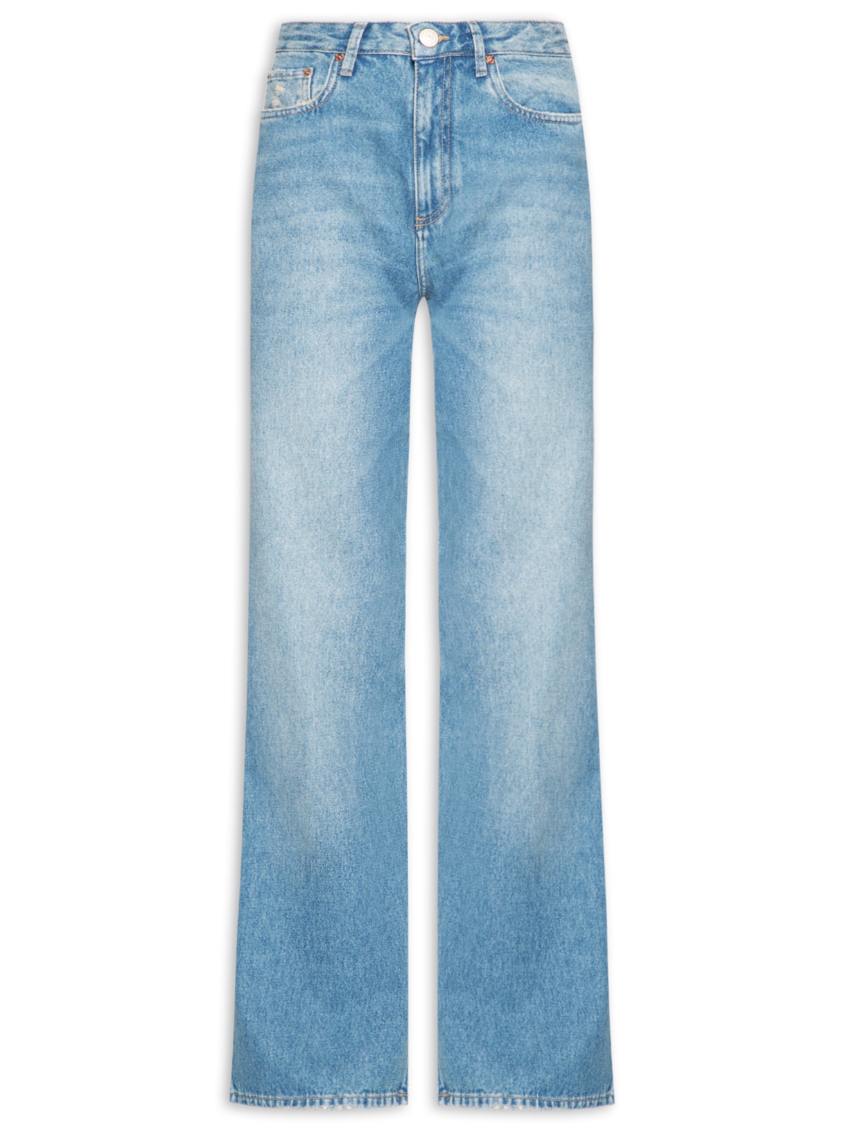 Calça Feminina Jeans Boot 70's - Azul