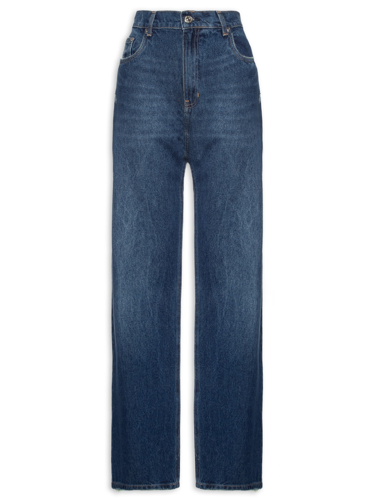 Calça Feminina Jeans Boot 70's Blue Intense - Azul