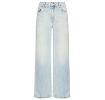 Calça Feminina Jeans Boot 70's Delavê - Azul