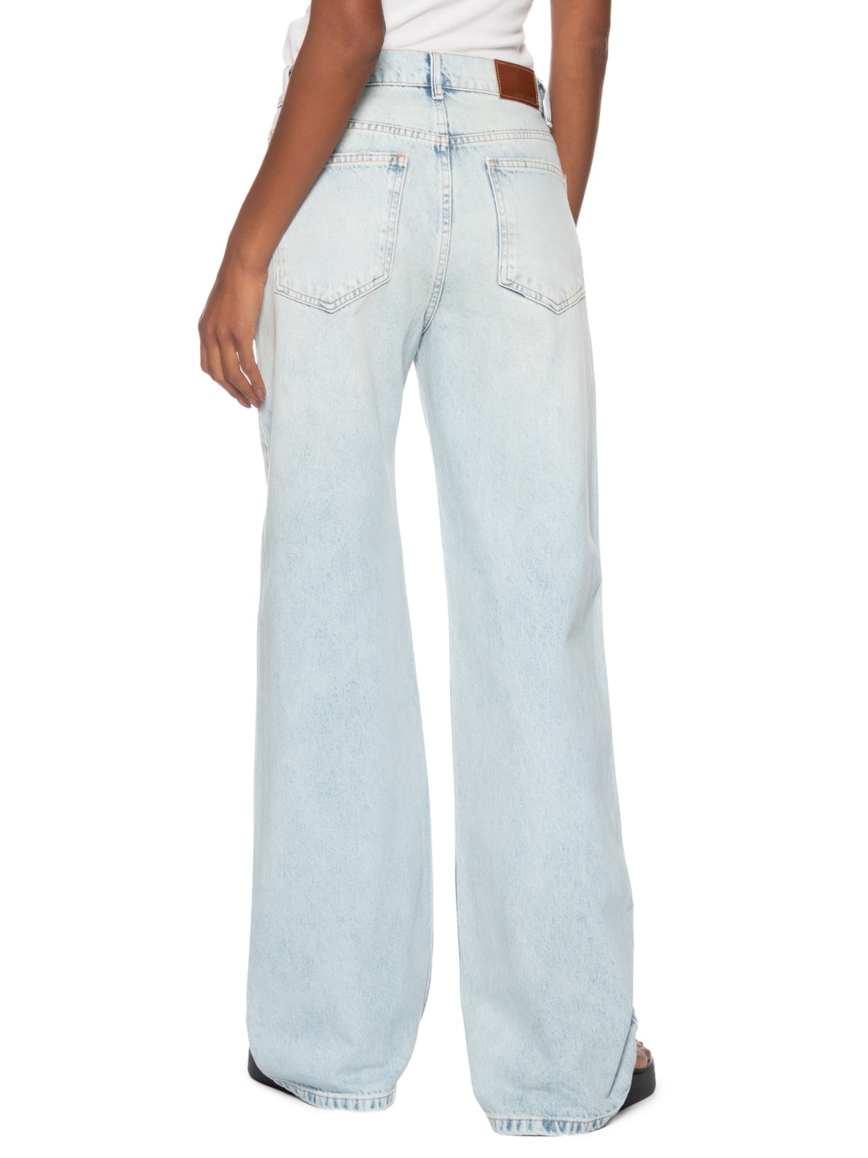 Calça Feminina Jeans Boot 70's Delavê Azul Animale Jeans