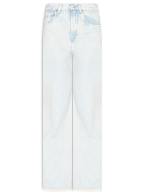 Calça Feminina Jeans Boot 70s Destroyed - Azul