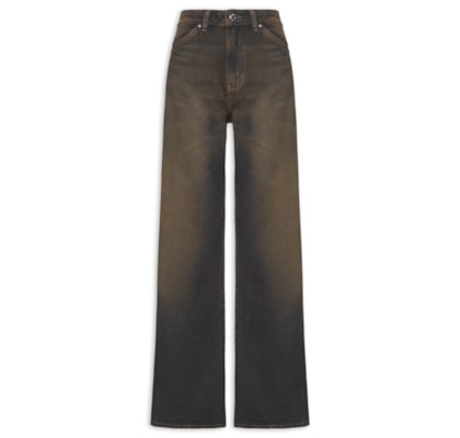 Calça Feminina Jeans Boot 70s - Marrom