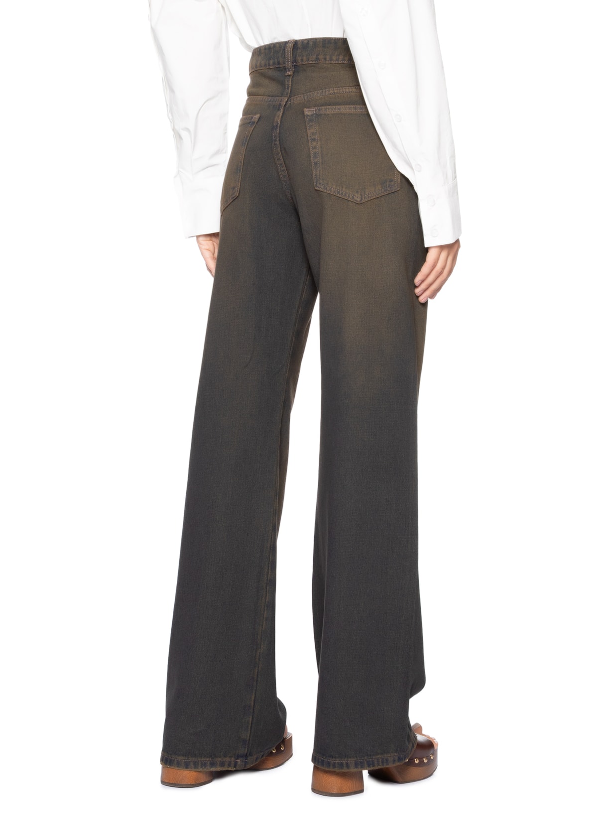 Calça Feminina Jeans Boot 70s Marrom Animale Jeans