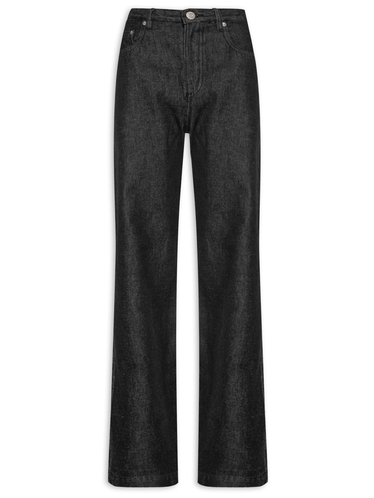 Calça Feminina Jeans Boot 70s - Preto