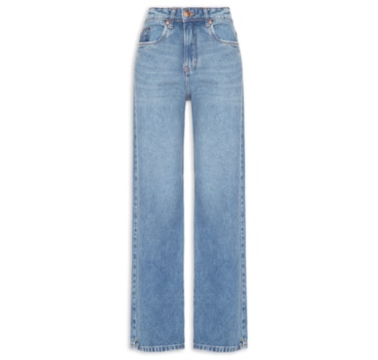 Calça Feminina Jeans Boot 70s Puídos - Azul