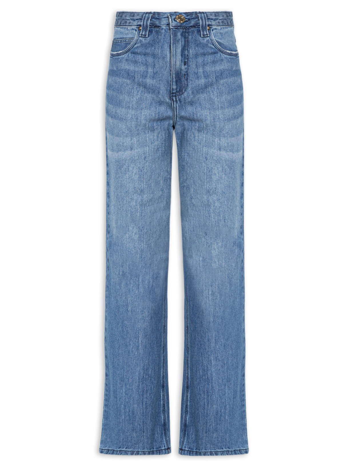 Calça Feminina Jeans Boot 70S Stoned - Azul