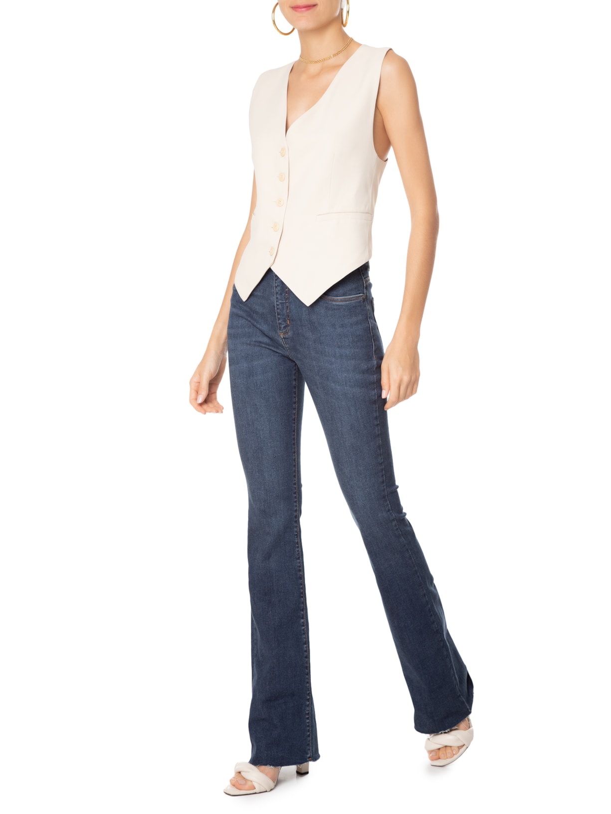 Calça Feminina Jeans Boot Basic Azul Animale