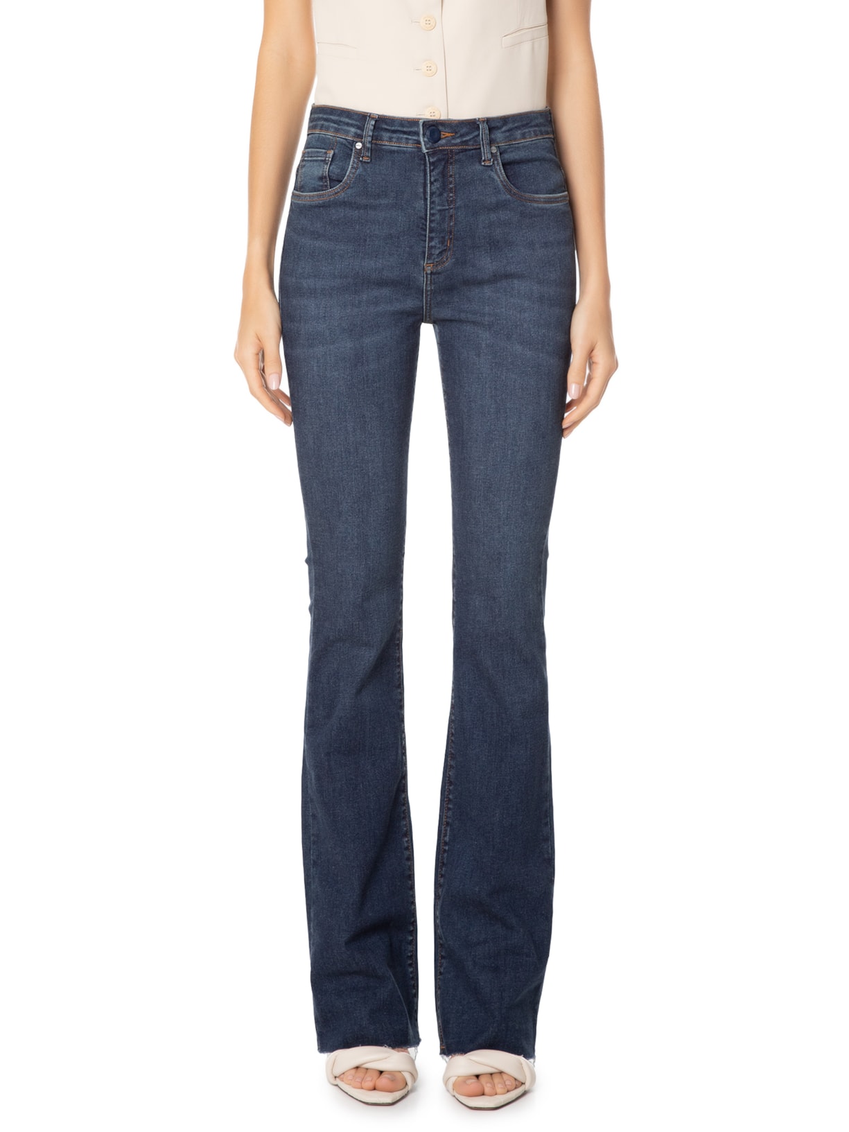 Calça Feminina Jeans Boot Basic Azul Animale