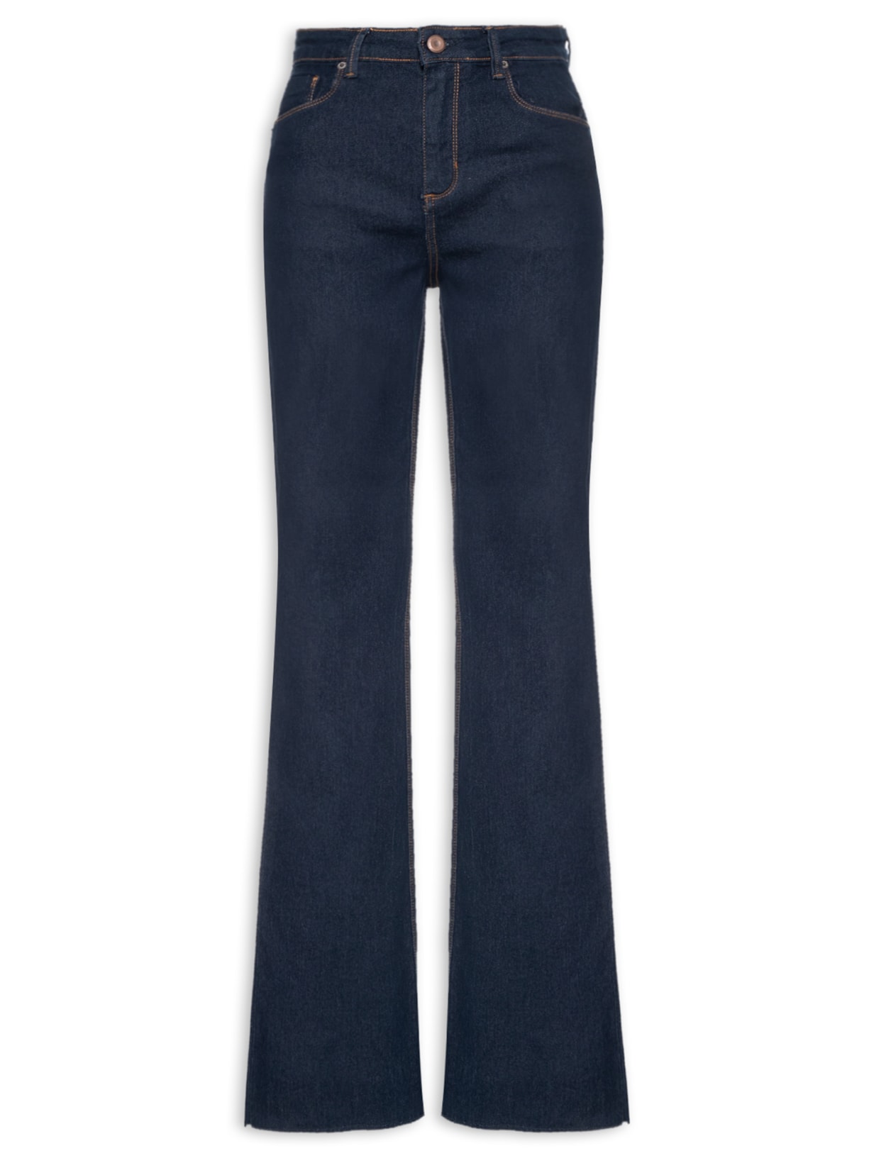 Calça Feminina Jeans Boot Basic High - Azul