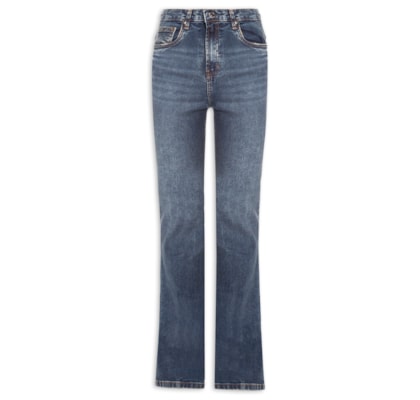 Calça Feminina Jeans Boot Basic High - Azul