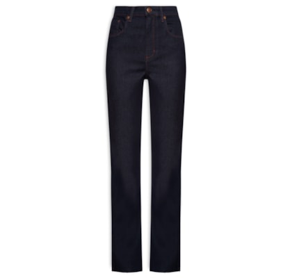 Calça Feminina Jeans Boot Basic High - Azul