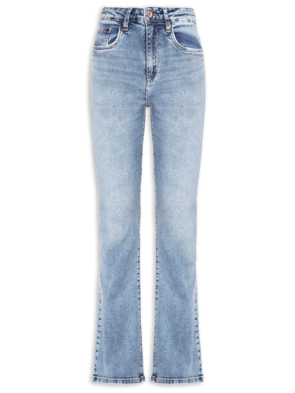 Calça Feminina Jeans Boot Basic High Azul Animale