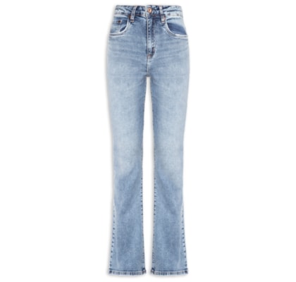 Calça Feminina Jeans Boot Basic High - Azul