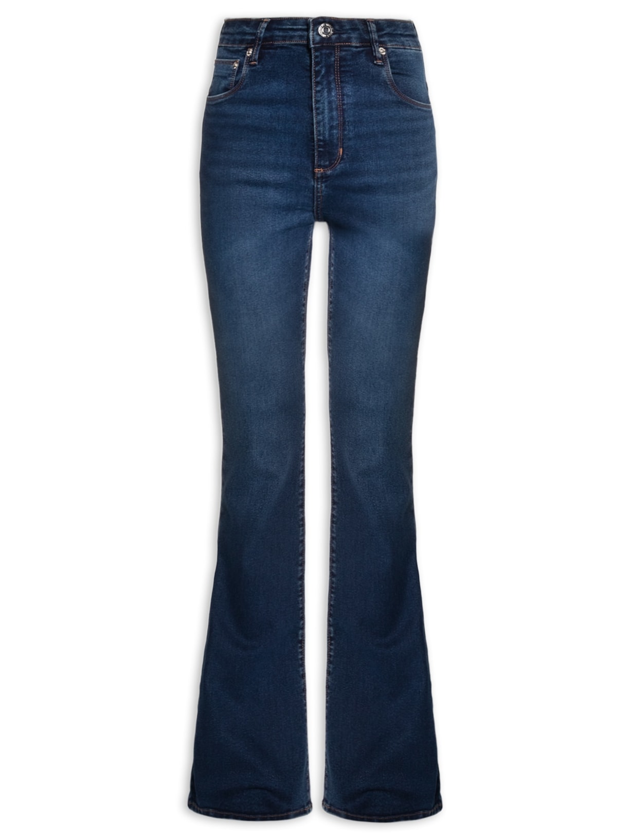 Calça Feminina Jeans Boot Basic High Dark - Azul