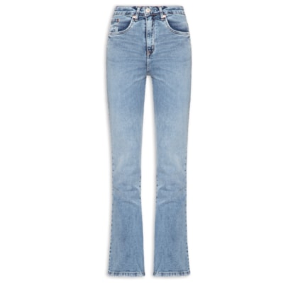 Calça Feminina Jeans Boot Basic High Light - Azul