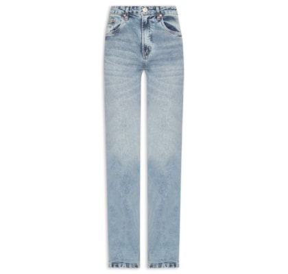 Calça Feminina Jeans Boot Basic Midi - Azul