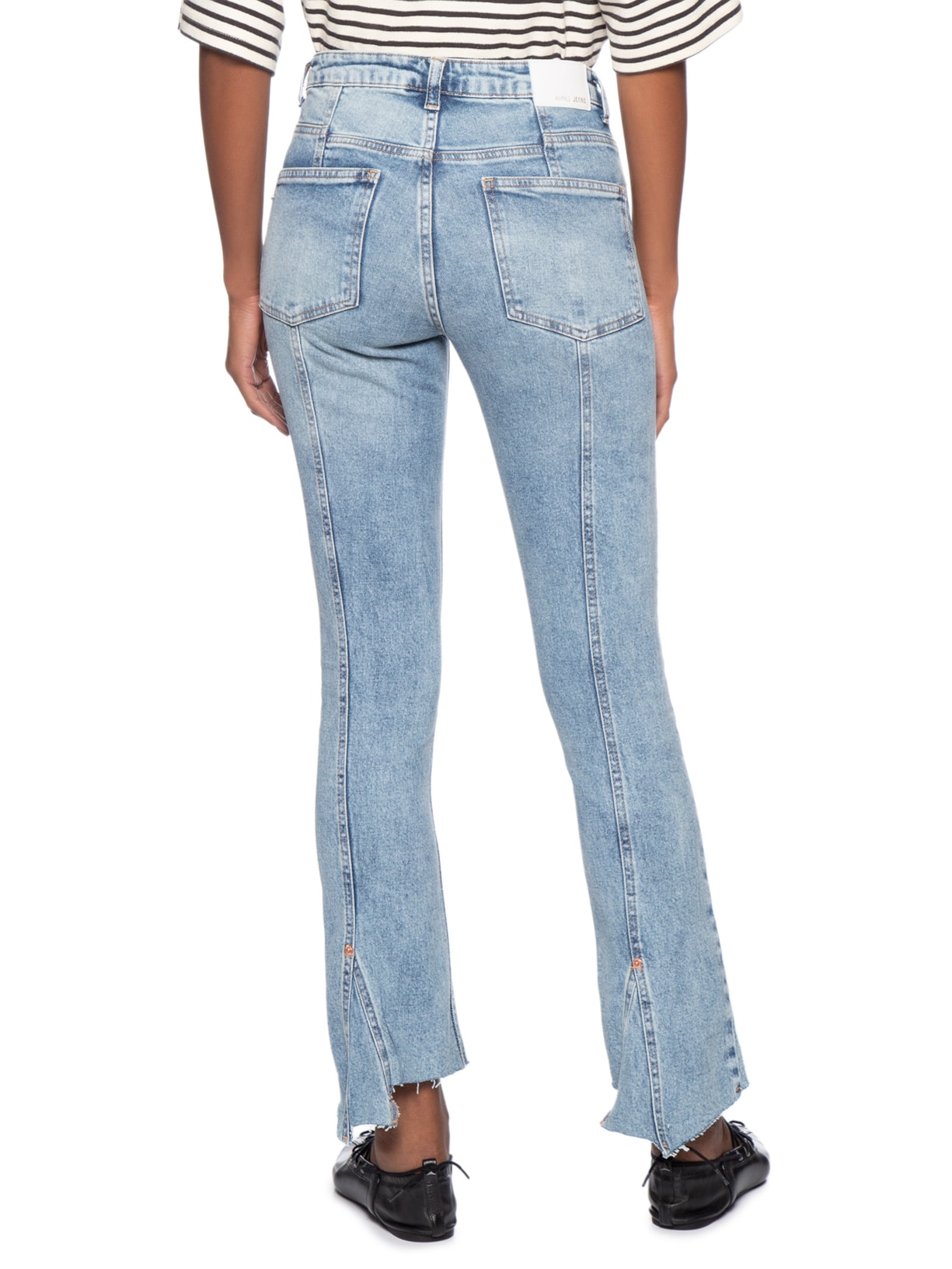 Calça Feminina Jeans Boot Capri Cool Light Azul Animale Jeans