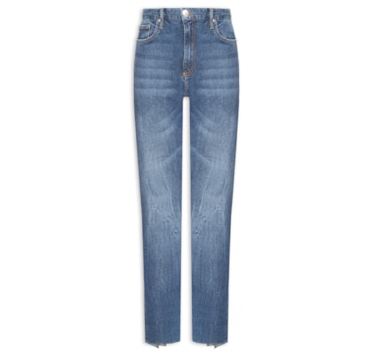 Calça Feminina Jeans Boot Capri Cool Marcação - Azul